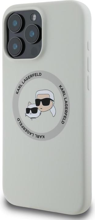 Produktbild Karl Lagerfeld iPhone 16 Pro Max Liquid Silicone K&CH Heads MagSafe Case (Apple iPhone 16 Pro Max)