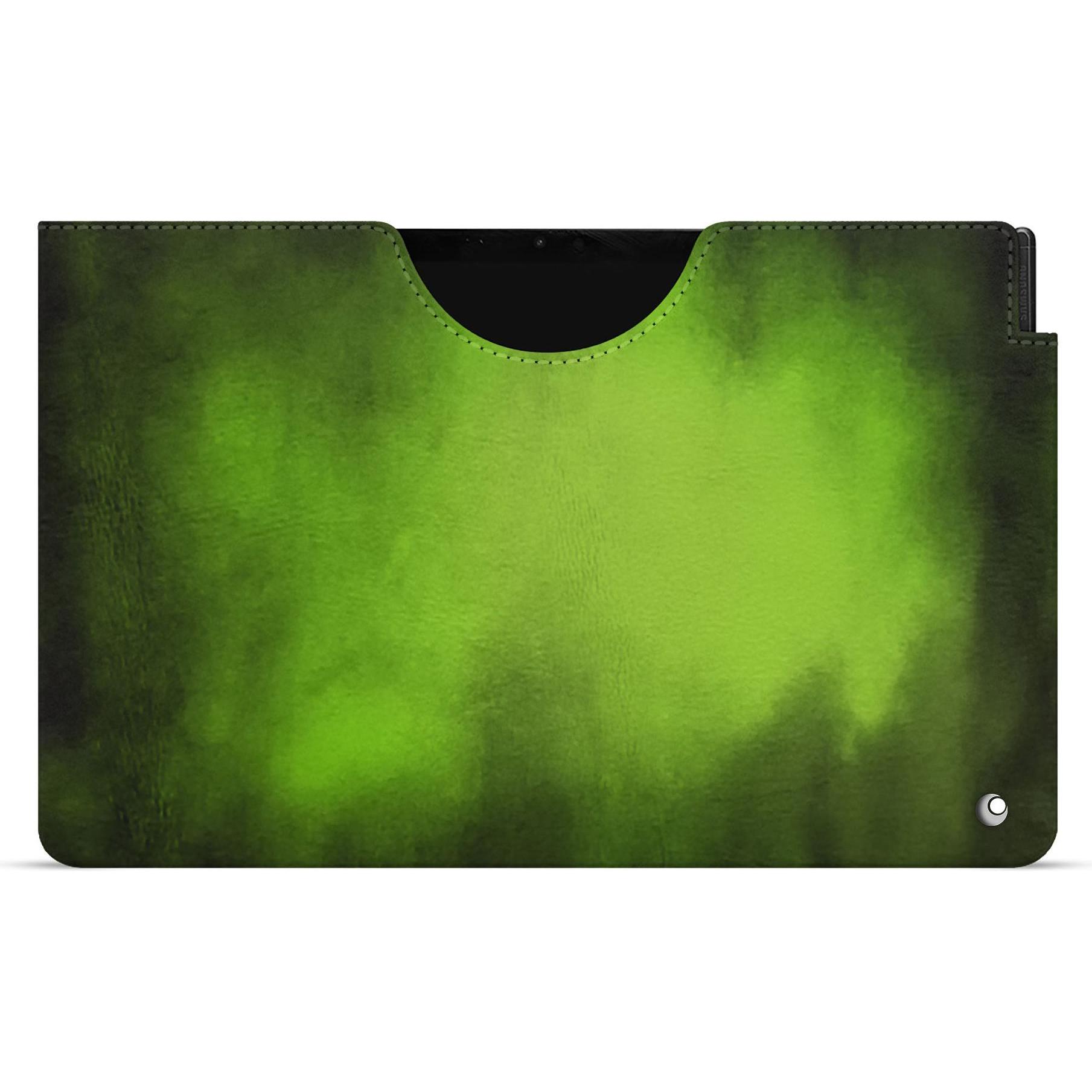 Thumbnail - Noreve Lederschutzhülle (Galaxy Tab S9), Tablet Hülle, Grün