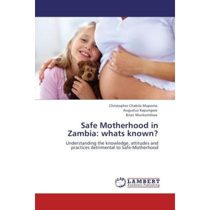 Safe Motherhood in Zambia: whats known?, Fachbücher von Christopher Chabila Mapoma, Augustus Kapungwe, Brian Munkombwe