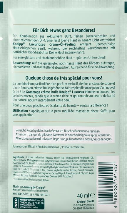 Image du produit Kneipp Lux.Creme-Öl-Peeling 40ml
