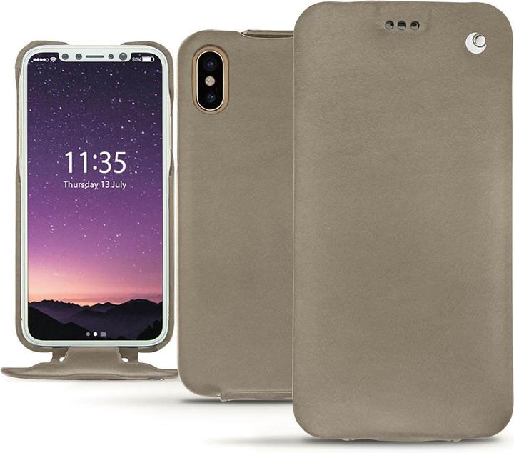 Actual product image Noreve Leather cover vertical (Apple iPhone X)