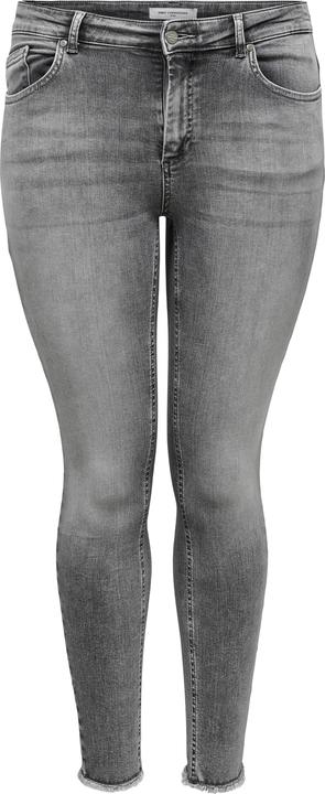 Image du produit Only Curvy Carwilly Reg Ankle Raw Skinny Fit Jeans (W50/L34)