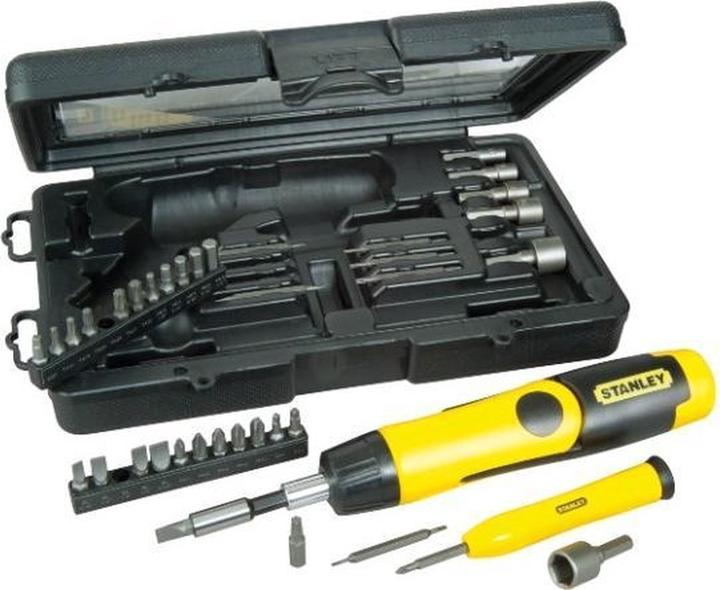 Productafbeelding Stanley Pistoolratelset met draaikoppeling handvat 40 stuks (Gleuf, Phillipps kruissleuf (PH), TX)