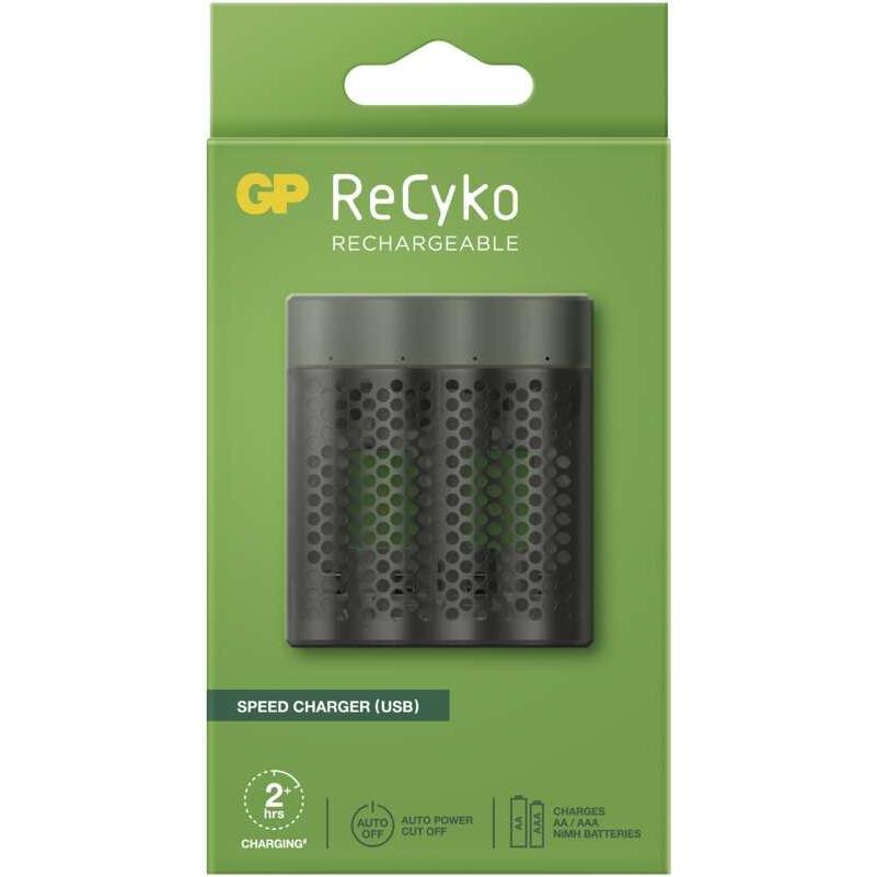 GP Batteries B53450 caricabatterie USB (1 pz., AAA, AA, Caricabatterie senza batteria), Caricabatterie