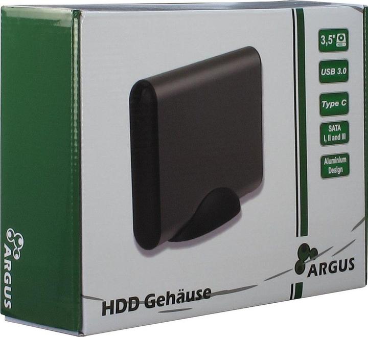 Image du produit Intertech GD35613-S3 8.9 cm 3.5 inch USB C HDD enclosure for 1x 8.9 cm 3.5 inch Sata I II III 16TB Max 24.4... (3.5")