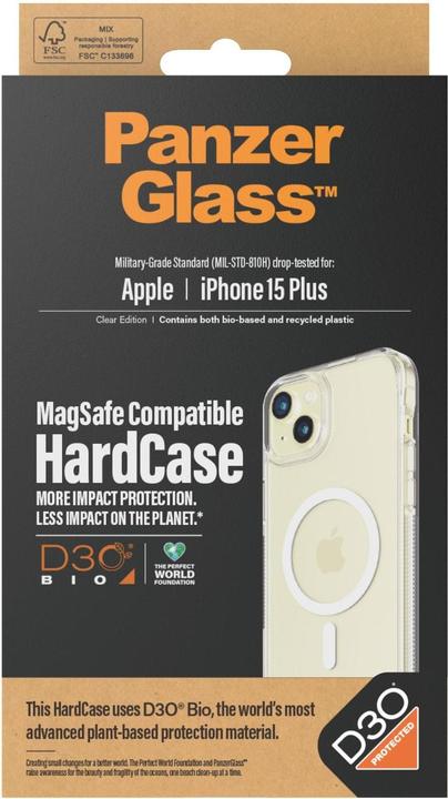Actual product image PanzerGlass HardCase MagSafe iPhone 15 Plus comp. D3O (Apple iPhone 15 Plus)