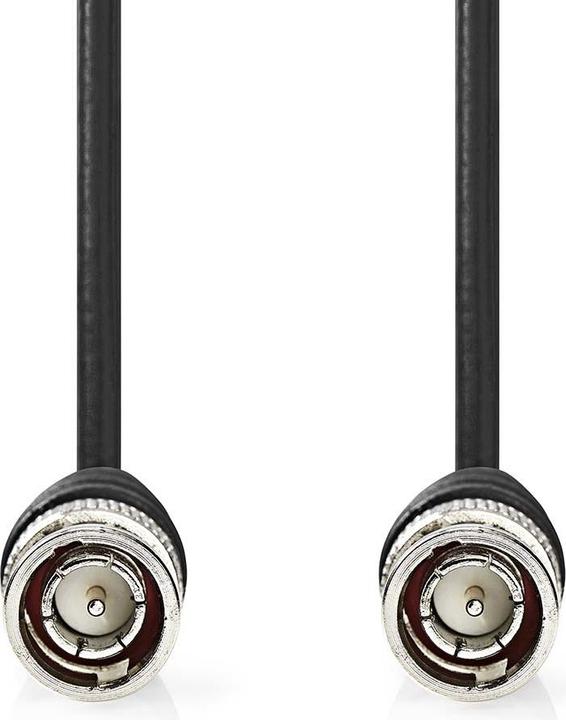 Image du produit Nedis Câble vidéo BNC | BNC mâle | BNC mâle | Nickelé | 75 Ohms | 2.00 m | Rond | PVC | Faible (75 dB, Câbles de test)