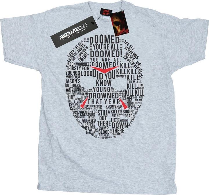 Produktbild Absolute Cult Jason Text Mask TShirt (M)