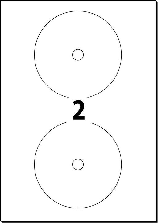 Actual product image Sigel CD/DVD labels