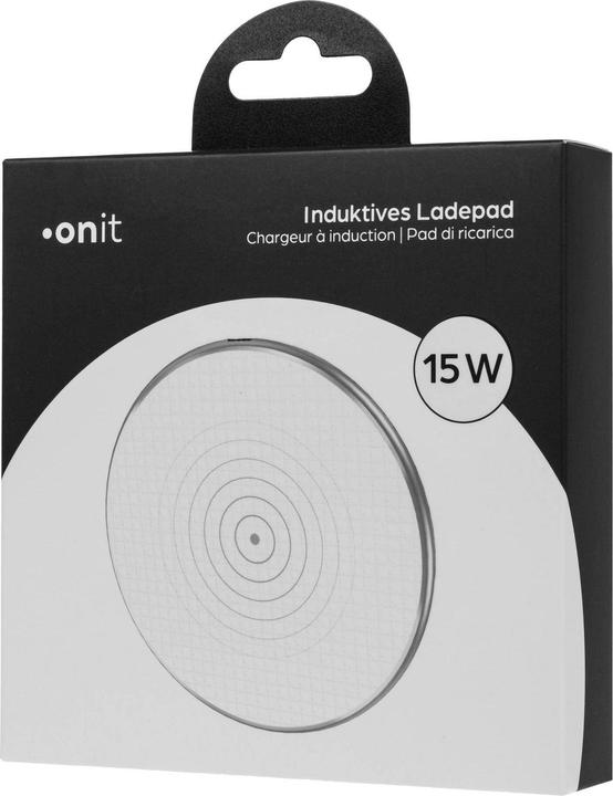 Produktbild Onit Wireless Charger 15 W Weiss, Induktion Ladestandard: Qi (15 W)