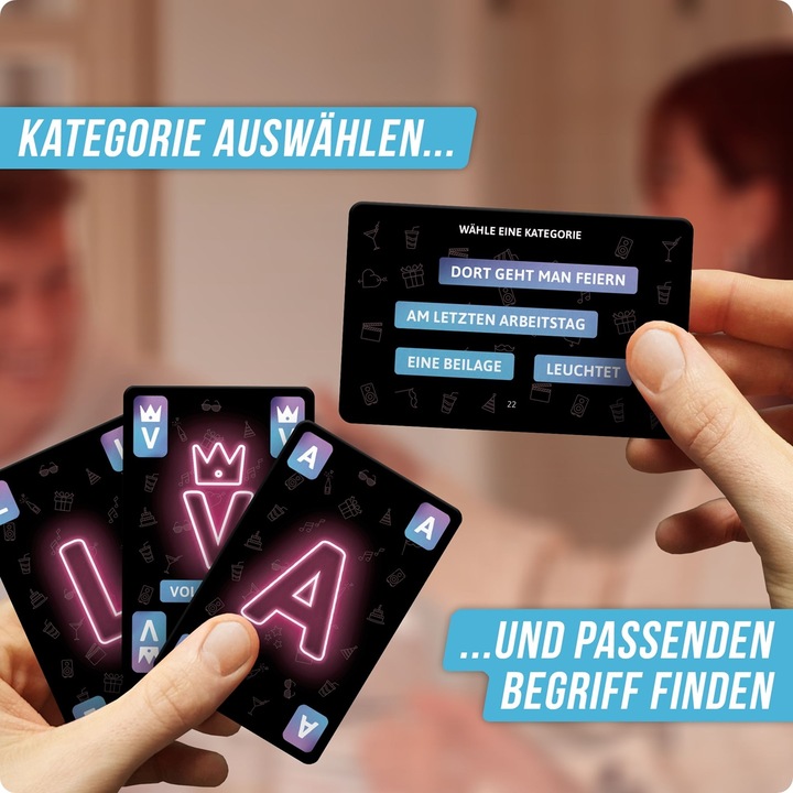 Immagine prodotto Denkriesen Stadt Land Vollpfosten - Party Edition "Jetzt Geht's Rund" (Ora sta succedendo tutto) (Tedesco)