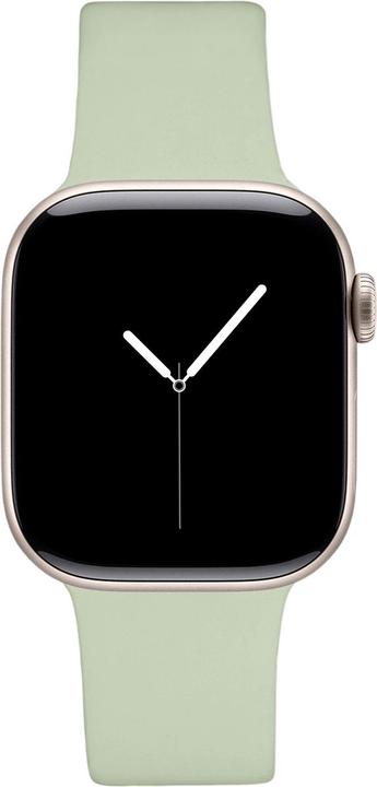 iDeal Of Sweden Silicone Watch Band 42/44/45/46/49 S-M Sage Green (20 mm, Recycled silicone, Silicone, Zinc alloy, Zinc steel)