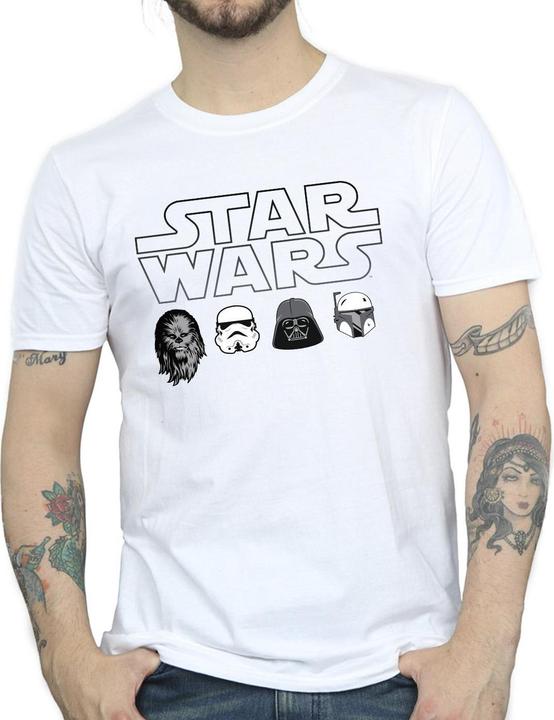 Produktbild Star Wars Character Heads TShirt (4XL)