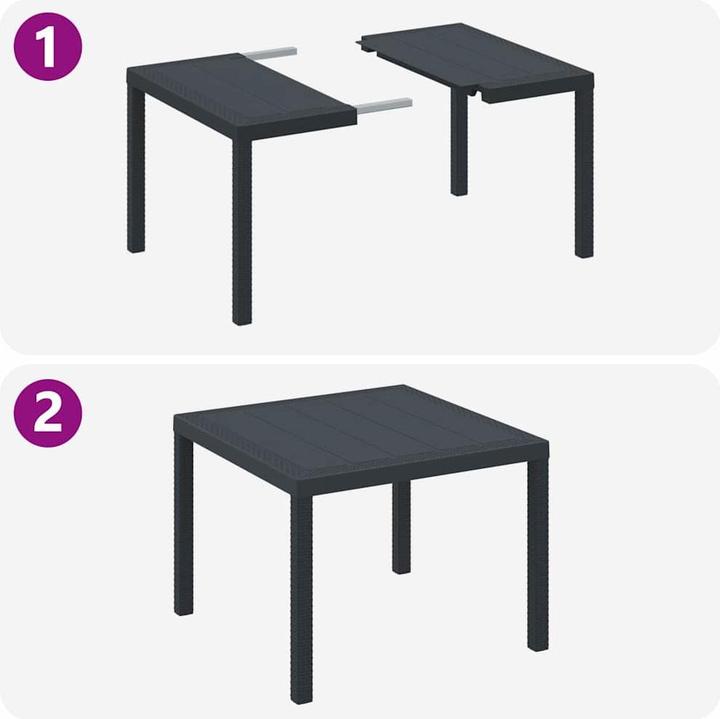 Produktbild vidaXL Gartentischset (100 x 100 x 73 cm)