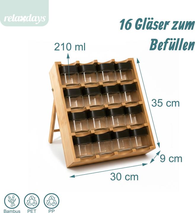 Produktbild Relaxdays Gewürzregal