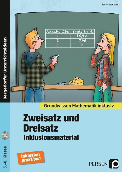 Produktbild Zweisatz und Dreisatz - Inklusionsmaterial (Deutsch, Ilse Gretenkord, 2023)