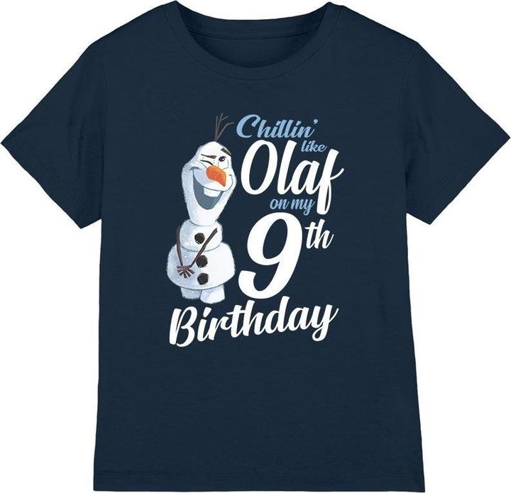 Produktbild Disney Frozen Chillin Like Olaf TShirt 9 Geburtstag (128)