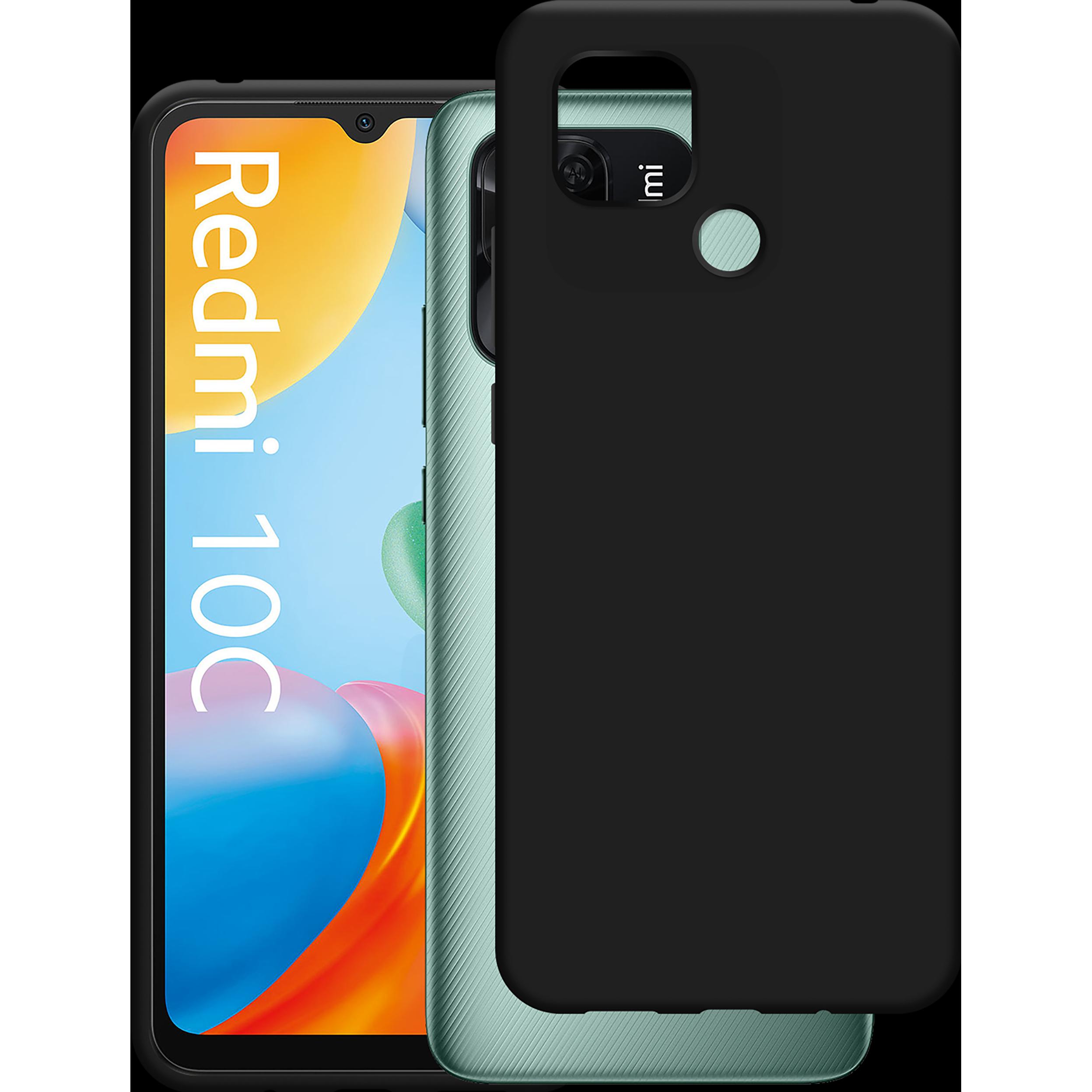 Cazy Silikon Hülle Kompatibel mit Xiaomi Redmi 10c - Soft TPU Schutz - (Xiaomi Redmi 10C), Smartphone Hülle, Schwarz