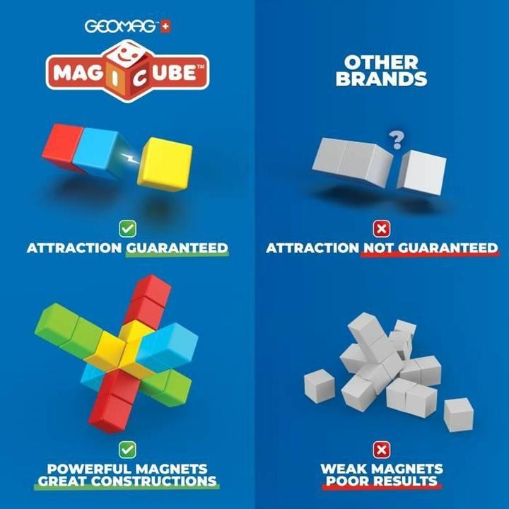 Actual product image Geomag Magicube Blocks Stacking