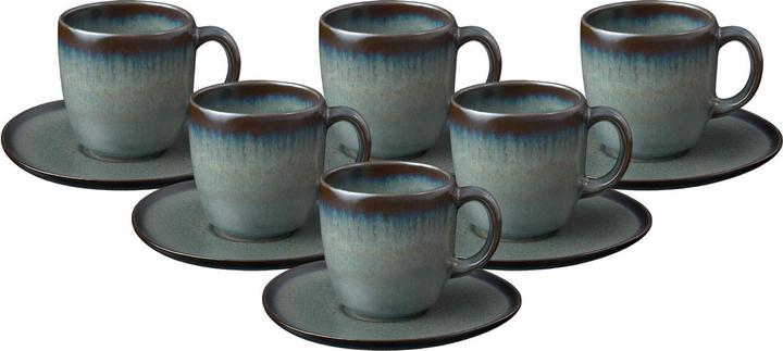 Produktbild Like. by Villeroy & Boch Lave Kaffeetassen mit Untertassen (190 ml, 6 x)