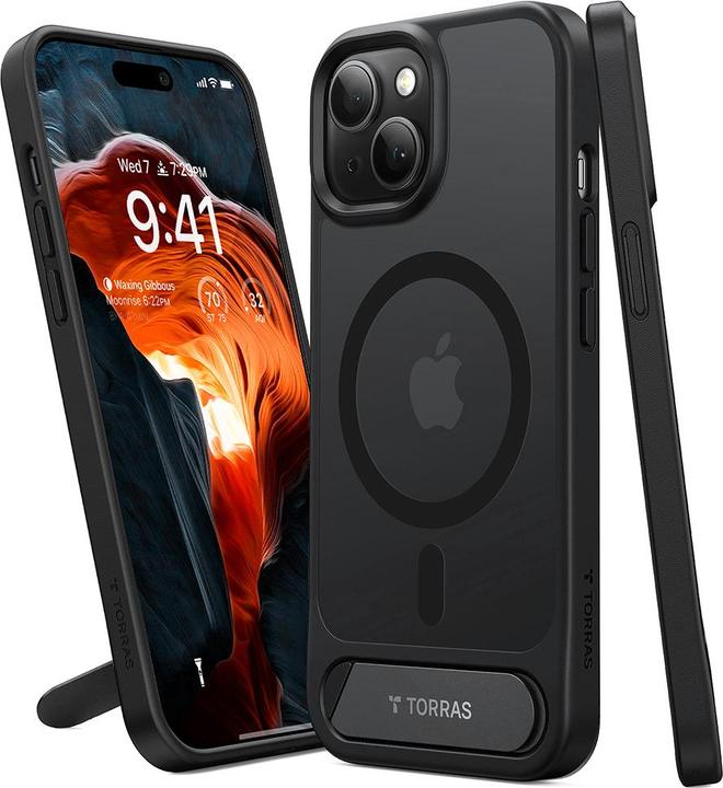 Torras - Pstand - iPhone 15 Plus - Black (Apple iPhone 15 Plus)