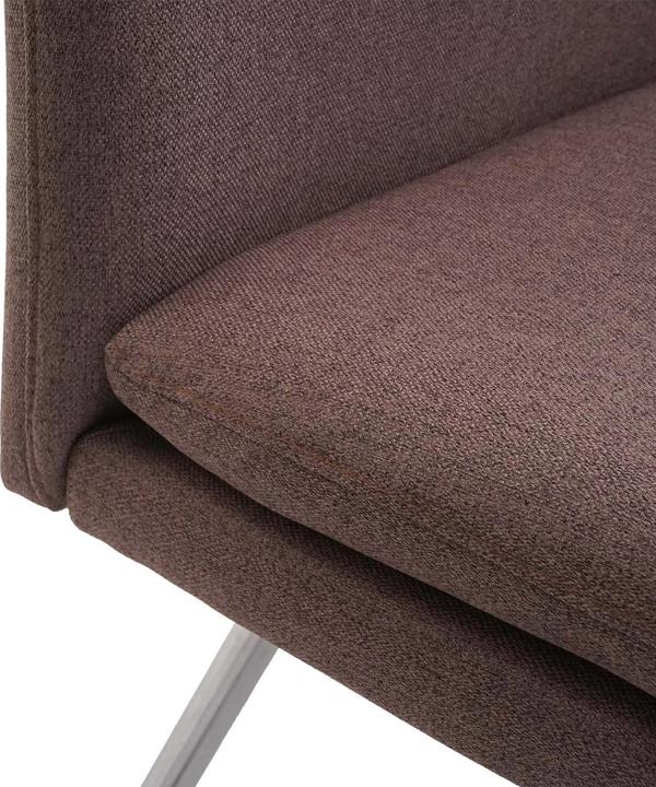 Actual product image Swisshandel24 Bench, dining room bench bench upholstered bench, backrest fabric/textile stainless steel brushed - (180 cm)