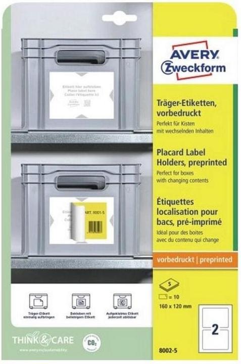 Produktbild Avery Träger-Etiketten