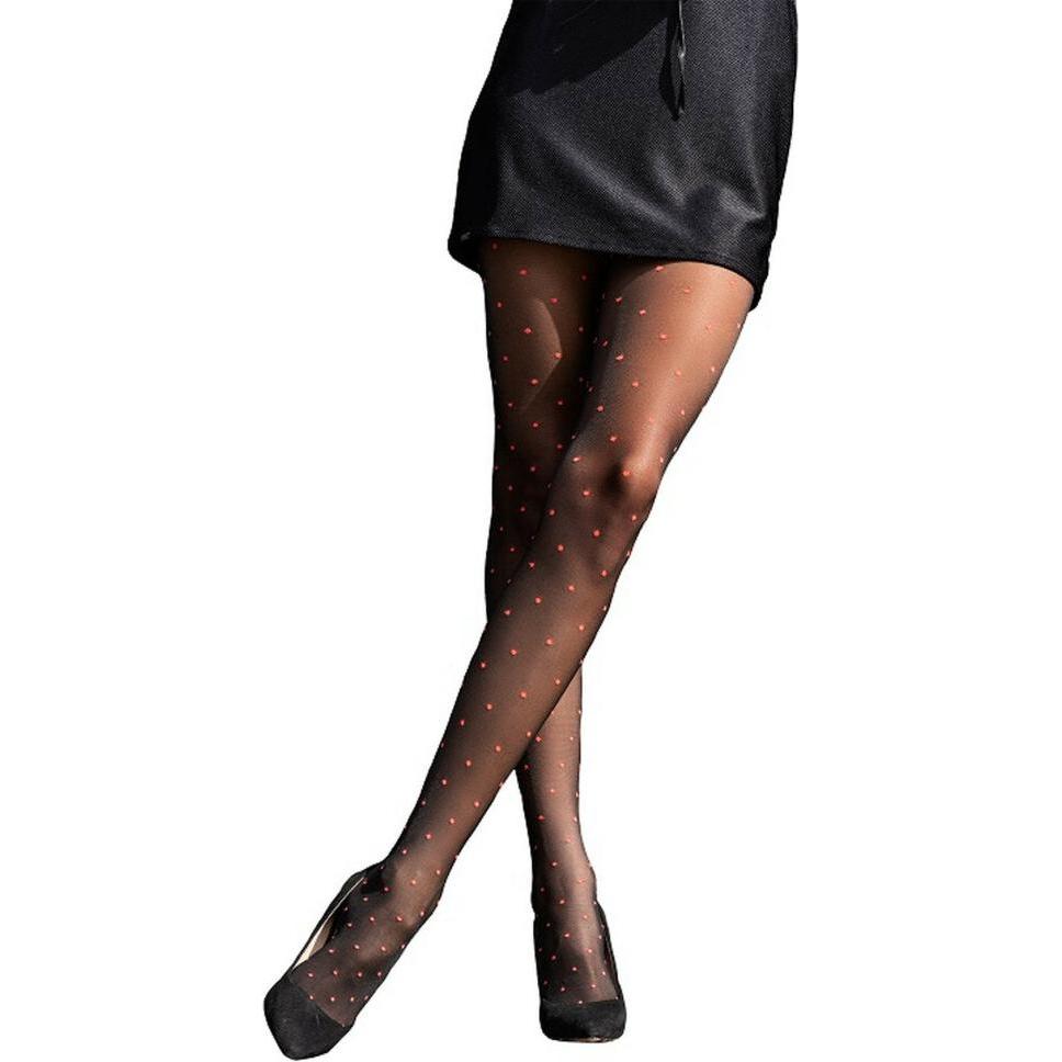 LivCo Corsetti Fashion, Damen, Strümpfe, LC Nashmiri tights black 15den 3, Schwarz, (15 DEN)