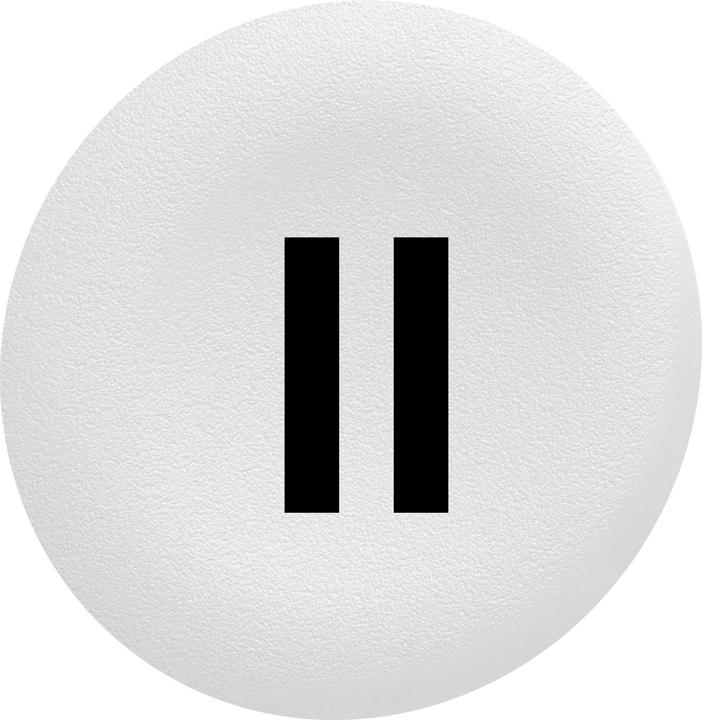 Actual product image Schneider Electric Button plate white II in black for flush 30mm