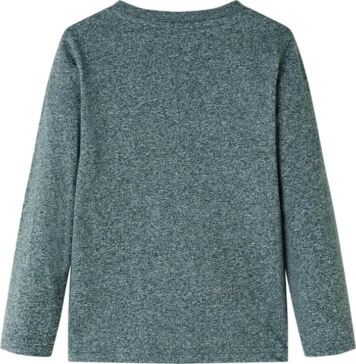 Produktbild VidaXL Kinder-Langarmshirt Dunkelgrün Melange 92,Material: 50 (92)