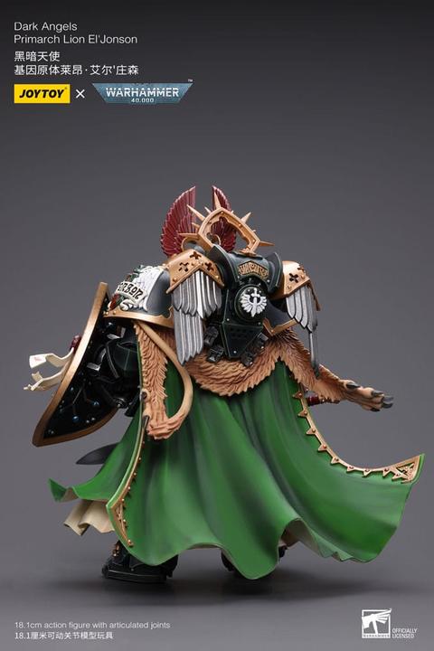 Actual product image Joy Toy Warhammer 40k Action Figure 1/18 Dark Angels Primarch Lion El' Jonson 18 cm