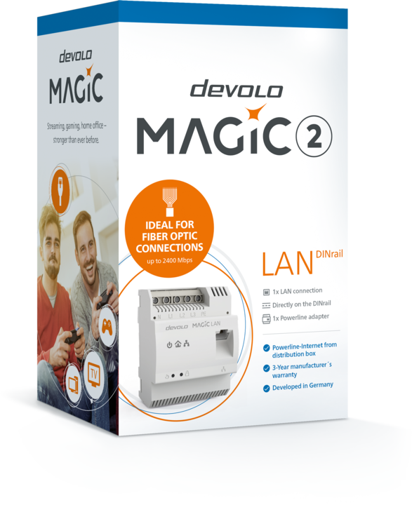 Immagine prodotto Devolo Magic 2 LAN DINrail (2400 Mbit/s)
