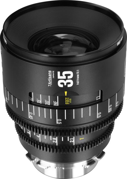 Actual product image 7artisans 35T21B-PL INF 35mm T2.1 INFINTE PL Mount (Black) (Arri PL, full size)