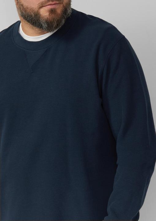 Produktbild s.Oliver Sweatshirt Strukturiertes Sweatshirt mit Rippbündchen (3XL)