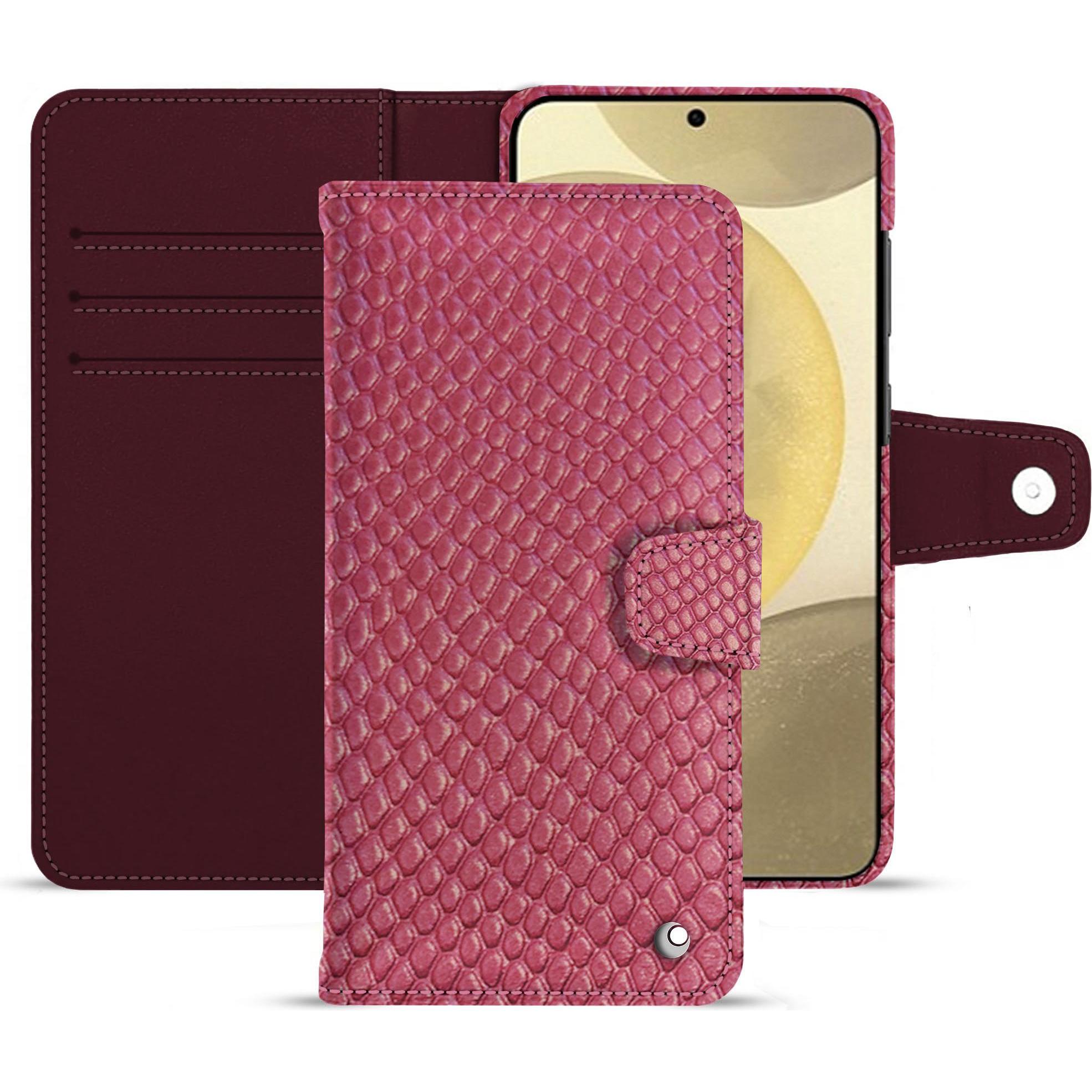 Noreve Lederschutzhülle (Samsung Galaxy S24+), Smartphone Hülle, Rosa