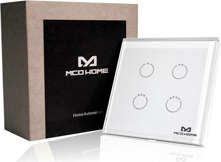 Immagine prodotto MCO Home MCOETPS314 700 - Interruttore tattile in vetro GEN5 (4 interruttori), British Standard, serie 700