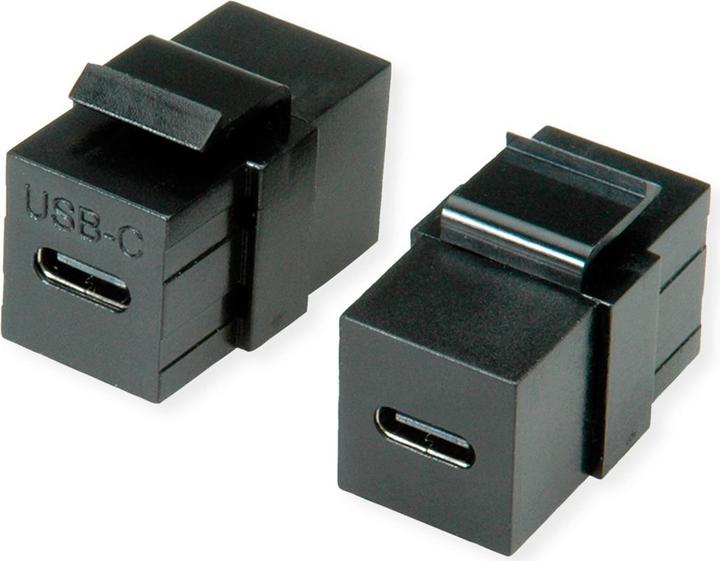 Produktbild Value USB Typ C Keystone Modul, schwarz (Keystone Modul, Netzwerk Zubehör)
