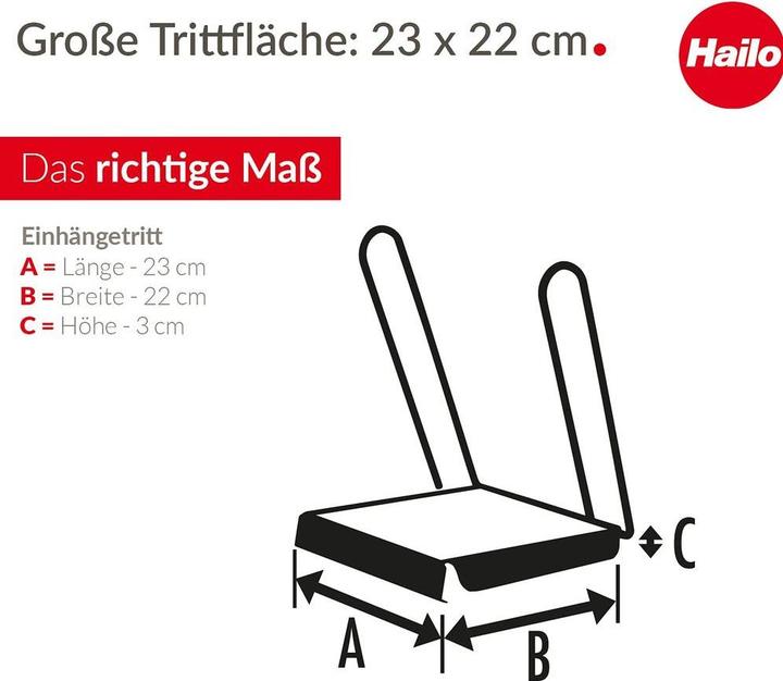 Produktbild Hailo Einhängetritt, Für Sprossenleitern