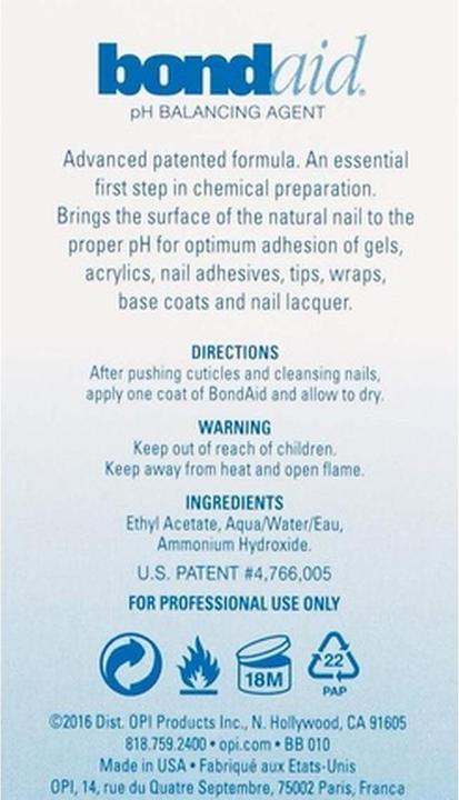 Actual product image OPI Nail Polish Bond Aid