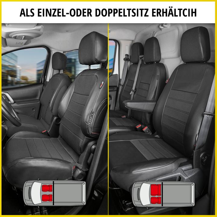 Produktbild Walser Premium Autositzbezug für Mercedes-Benz Sprinter 02/2018- vorne + Armlehnenbezug