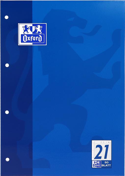 Image du produit Oxford Bloc de feuilles de travail, A4, linéature 21 (A4, À rayures)