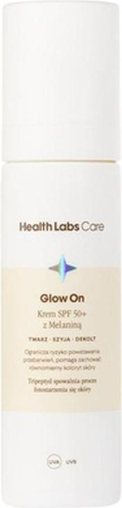 Actual product image Health Labs Care Healthlabs Glow On Cream Spf50 With Melanin 50ml - High Protection Sunscreen (Suntan cream, SPF 50, 50 ml)