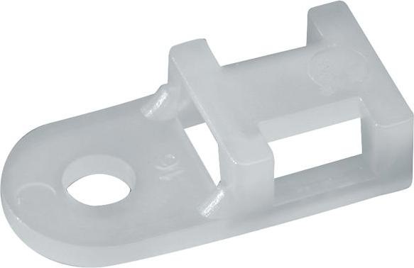 Immagine prodotto RND Electronics Porta fascette da 5,2 mm in poliammide bianca 6,6 Confezione da 100 (Fascette in metallo, 19.60 mm, 100 pz.)