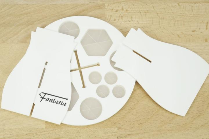 Immagine prodotto Supporto per pennelli rotondo bianco per 14 pennelli