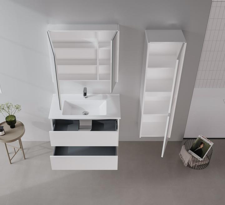Produktbild Homitis Arno 100 Bathroom Cabinet With Sink & Mirror Set (2 Pieces)