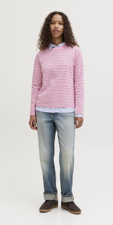 Produktbild JJXX Jxsophia Boxy Ls Stripe Tee Jrs Ln (M)