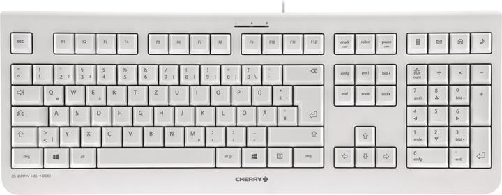 Produktbild CHERRY KC1000 corded Keyboard USB ultraflat grey (FR) (FR, Kabelgebunden)