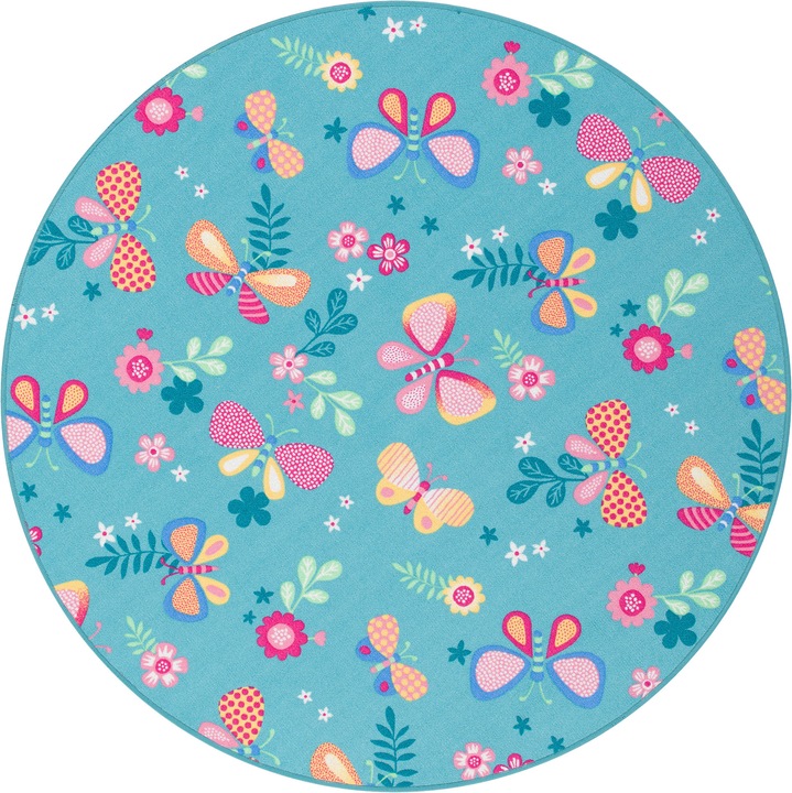 Actual product image Snapstyle Kids Play Carpet Butterfly Round (100 x 100 cm)