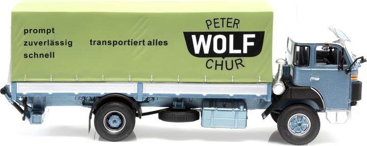 Produktbild AutoCult Saurer D250B Pritsche Plane Peter Wolf Chur