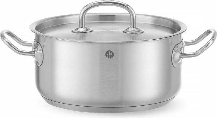 Gastro Hero Kitchenine roasting pan w/lid stainless steel l (Frying pan, Stainless steel, 20 x 9.50 cm)